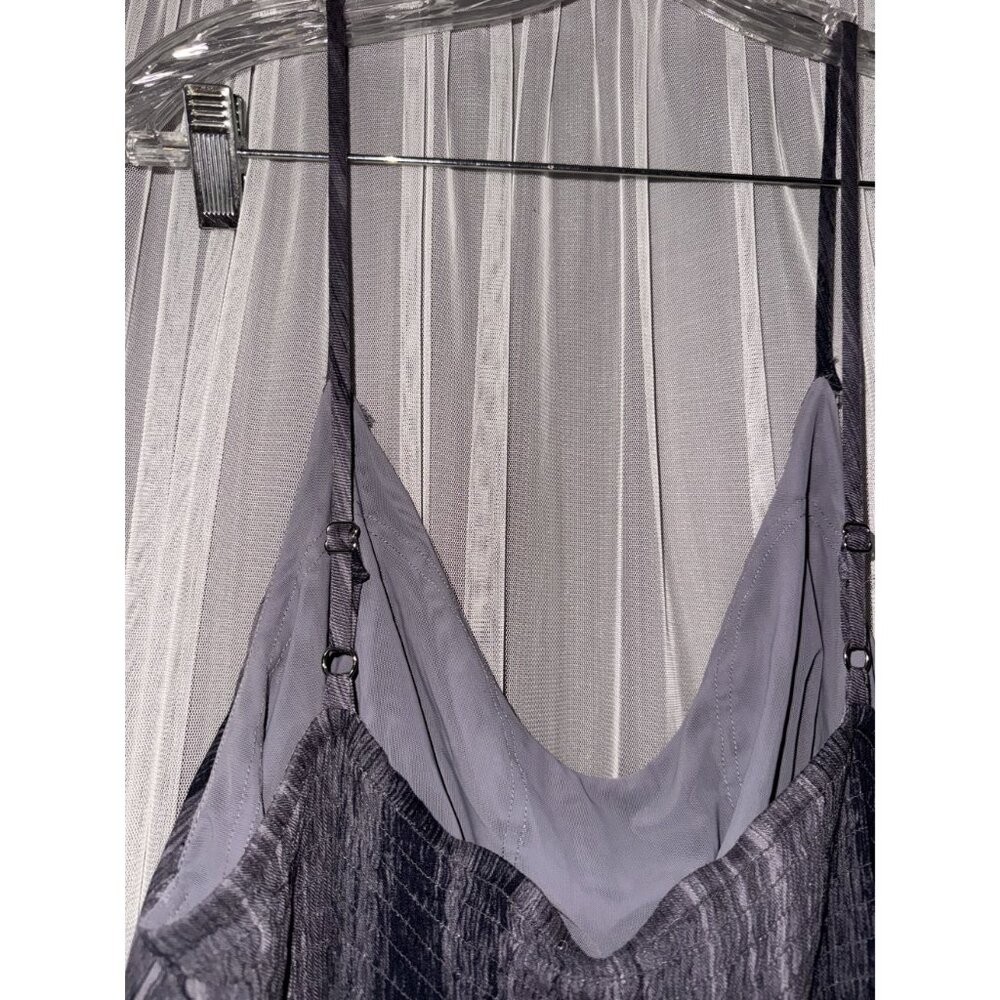 Soma Weekend Loungewear XL Gray Patterned Sleeveless Jumpsuit With Adjustable St - Picture 5 of 6